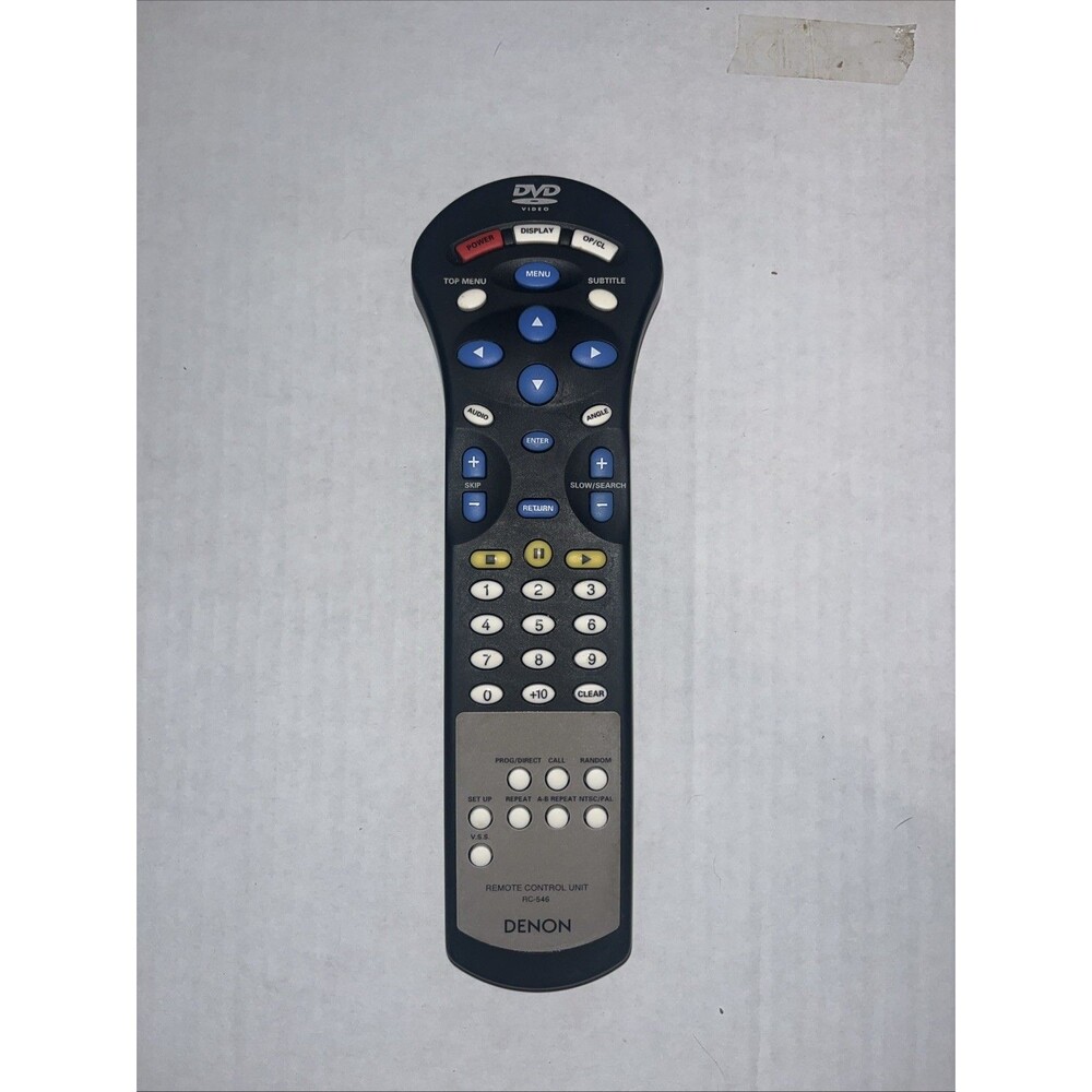 Denon RC-546 Remote Control for DVD-2800 2800KE3 Black Original OEM Tested